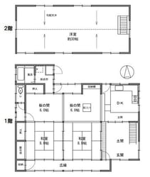 小比企町　古民家一戸建の物件間取画像